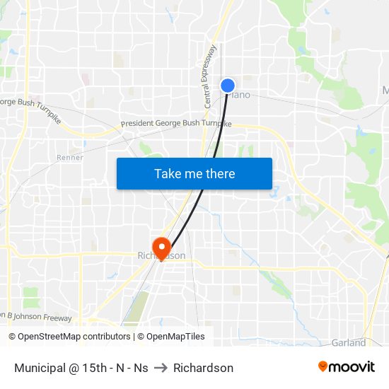 Municipal @ 15th - N - Ns to Richardson map