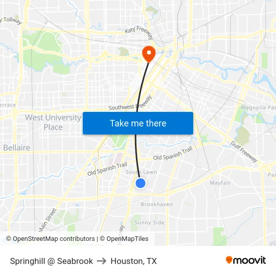 Springhill   @ Seabrook to Houston, TX map