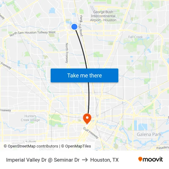 Imperial Valley Dr @ Seminar Dr to Houston, TX map