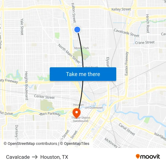 Cavalcade to Houston, TX map