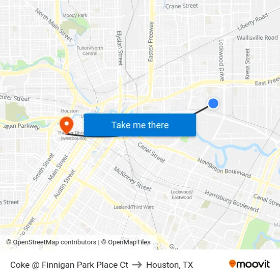 Coke   @ Finnigan Park Place Ct to Houston, TX map