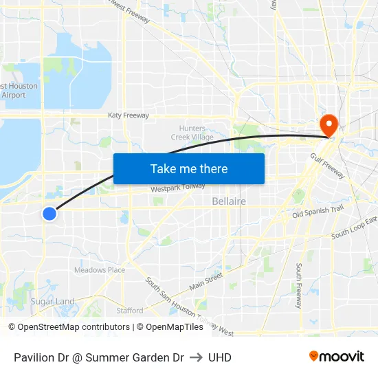 Pavilion Dr @ Summer Garden Dr to UHD map