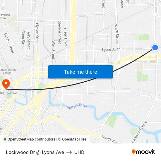Lockwood Dr @ Lyons Ave to UHD map