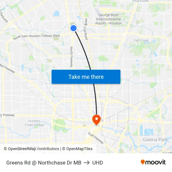 Greens Rd @ Northchase Dr MB to UHD map
