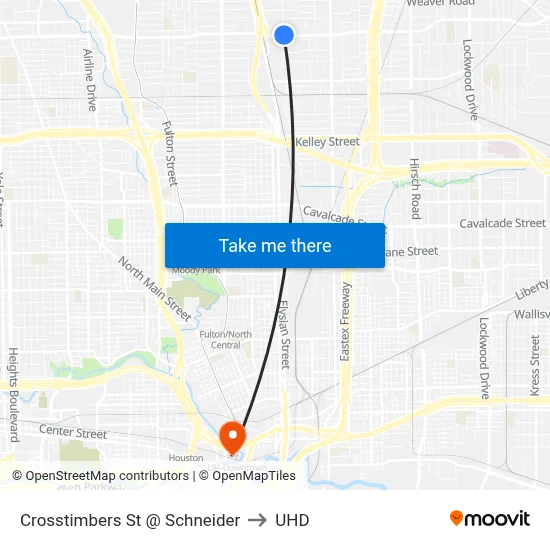 Crosstimbers St @ Schneider to UHD map