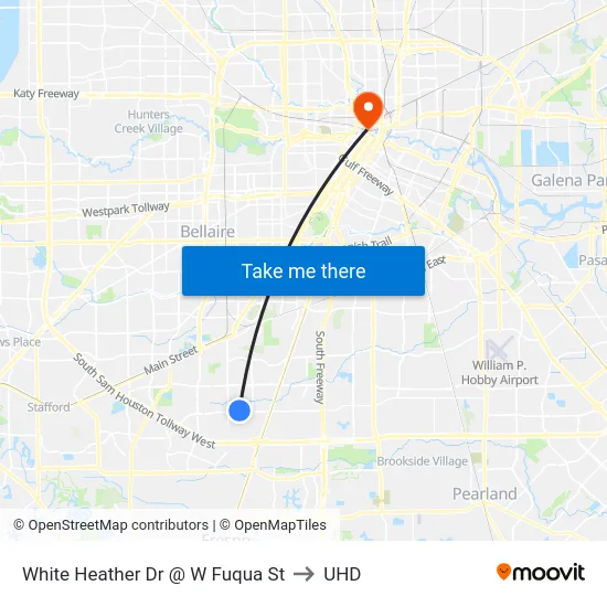 White Heather Dr @ W Fuqua St to UHD map