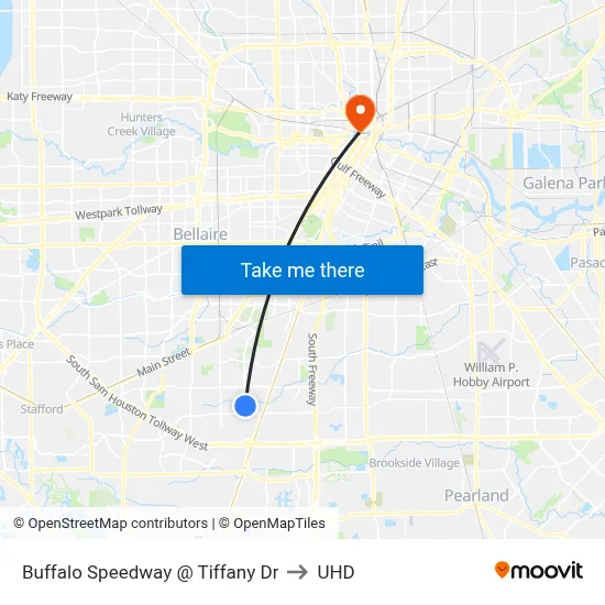 Buffalo Speedway   @ Tiffany Dr to UHD map