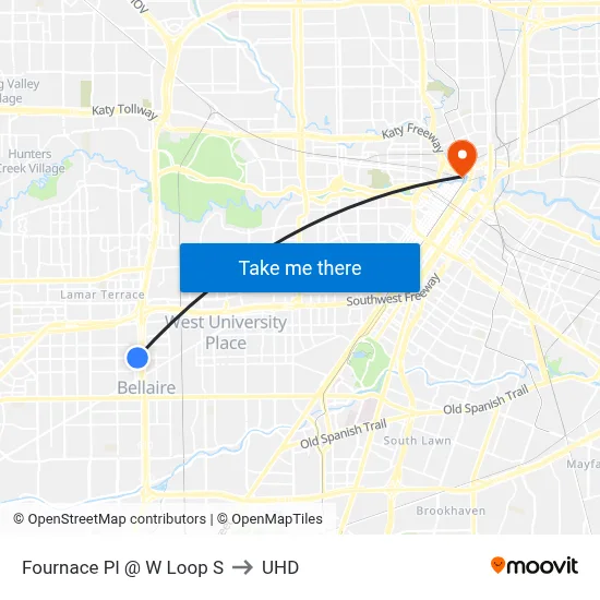 Fournace Pl @ W Loop S to UHD map
