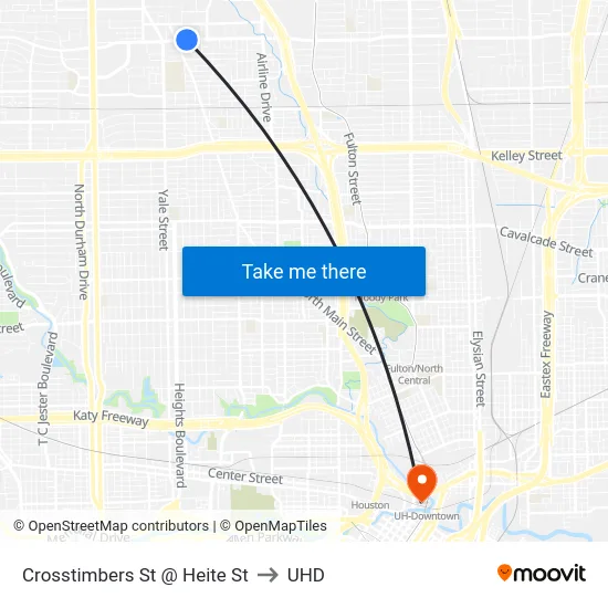 Crosstimbers St @ Heite St to UHD map