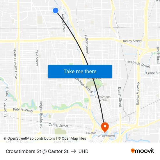 Crosstimbers St @ Castor St to UHD map