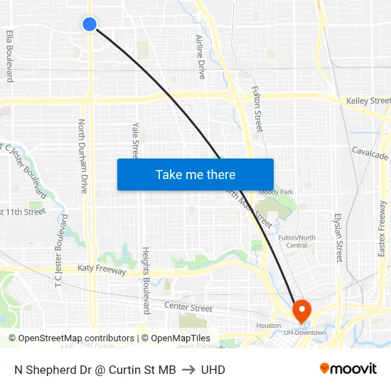 N Shepherd Dr @ Curtin St MB to UHD map