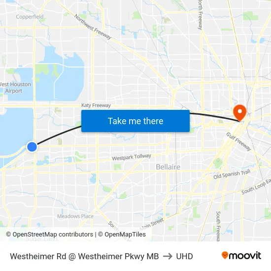 Westheimer Rd @ Westheimer Pkwy MB to UHD map