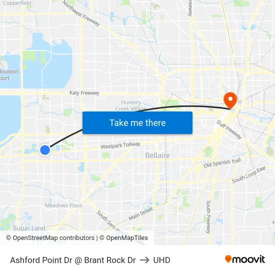 Ashford Point Dr @ Brant Rock Dr to UHD map