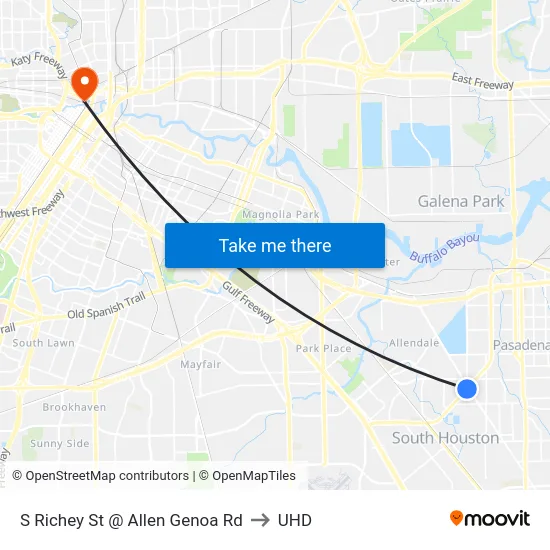 S Richey St @ Allen Genoa Rd to UHD map