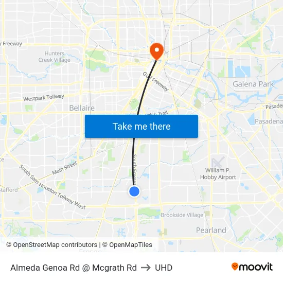 Almeda Genoa Rd @ Mcgrath Rd to UHD map