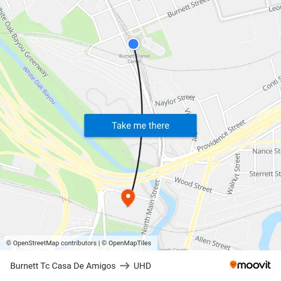 Burnett Tc Casa De Amigos to UHD map