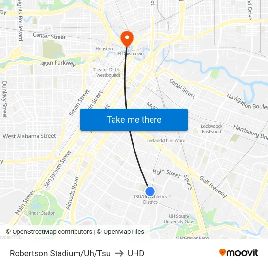 Robertson Stadium/Uh/Tsu to UHD map