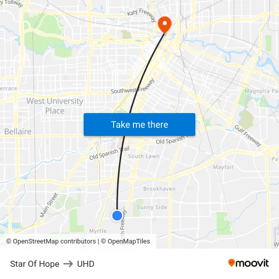 Star Of Hope to UHD map