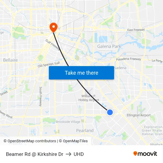 Beamer Rd @ Kirkshire Dr to UHD map