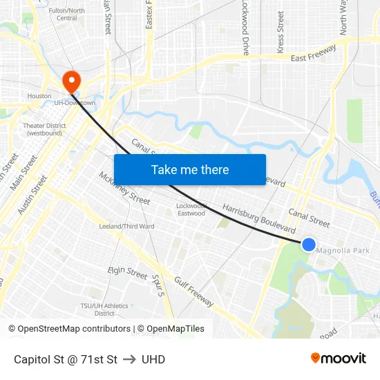 Capitol St @ 71st St to UHD map