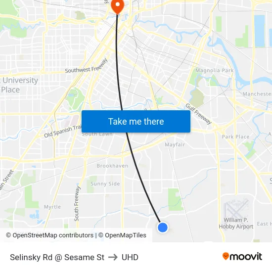 Selinsky Rd @ Sesame St to UHD map