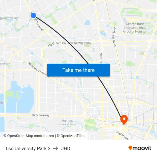 Lsc University Park 2 to UHD map