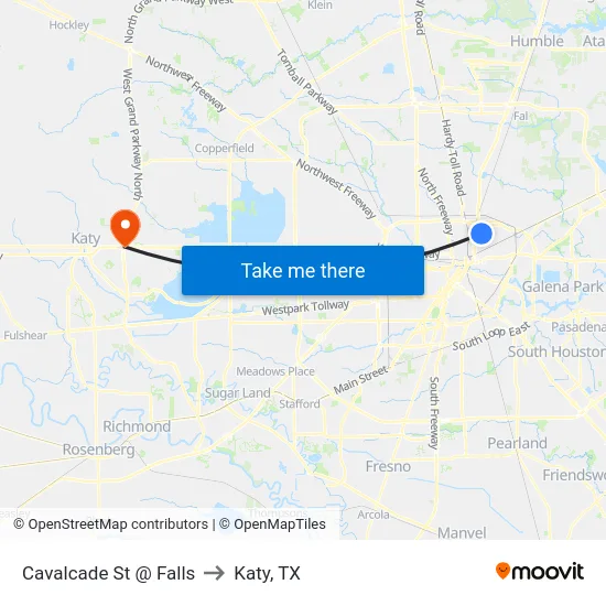 Cavalcade St @ Falls to Katy, TX map