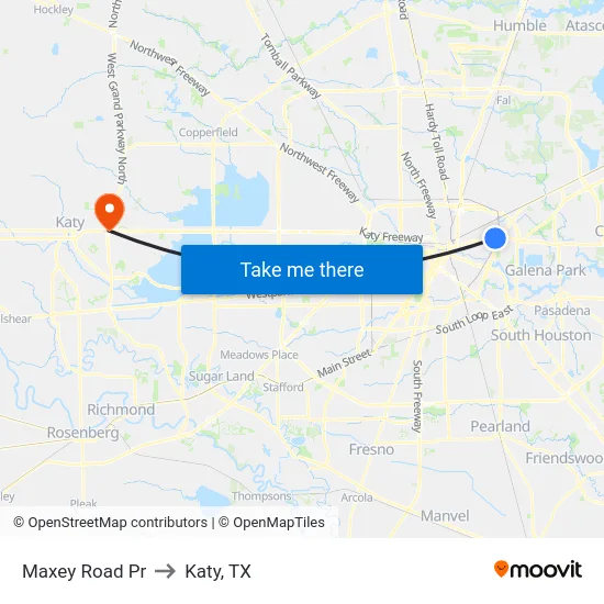 Maxey Road Pr to Katy, TX map