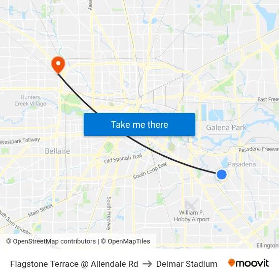 Flagstone Terrace @ Allendale Rd to Delmar Stadium map