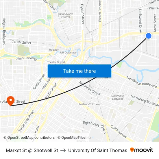 Market St @ Shotwell St to University Of Saint Thomas map
