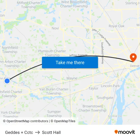 Geddes + Cctc to Scott Hall map