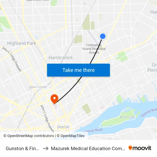 Gunston & Findlay to Mazurek Medical Education Commons map