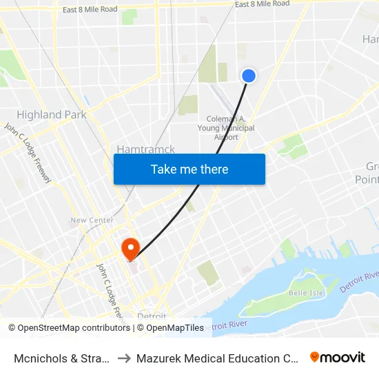 Mcnichols & Strasburg to Mazurek Medical Education Commons map