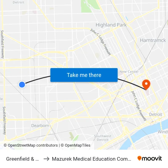 Greenfield & Joy to Mazurek Medical Education Commons map