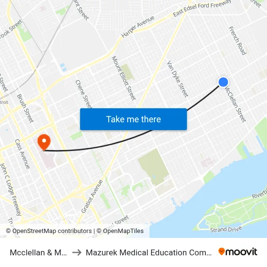 Mcclellan & Mack to Mazurek Medical Education Commons map