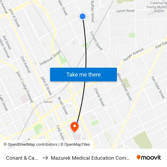 Conant & Caniff to Mazurek Medical Education Commons map