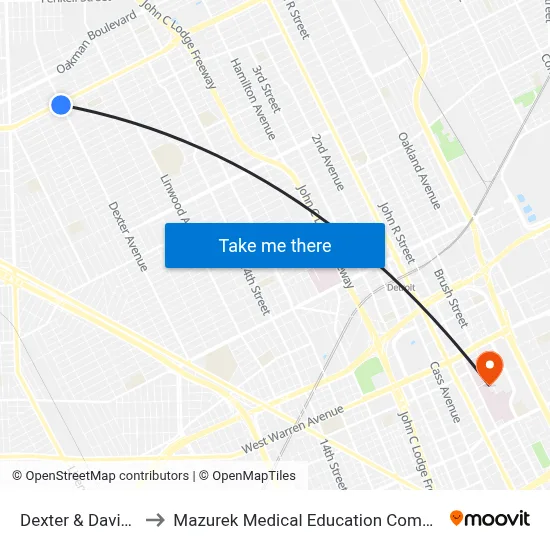 Dexter & Davison to Mazurek Medical Education Commons map