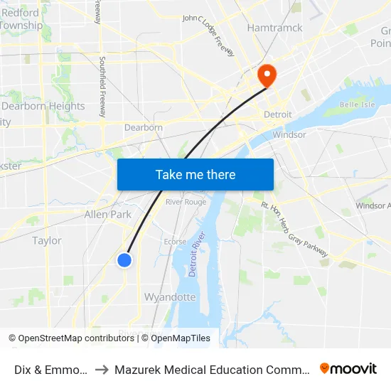 Dix & Emmons to Mazurek Medical Education Commons map
