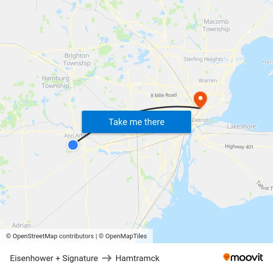 Eisenhower + Signature to Hamtramck map