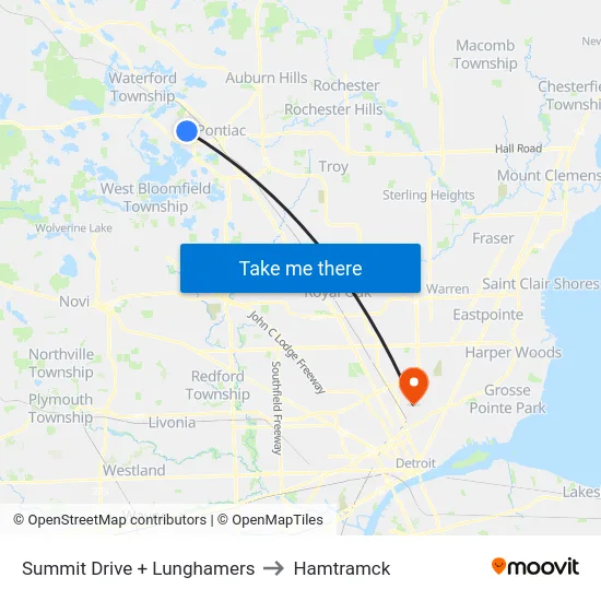 Summit Drive & Lunghamers to Hamtramck map