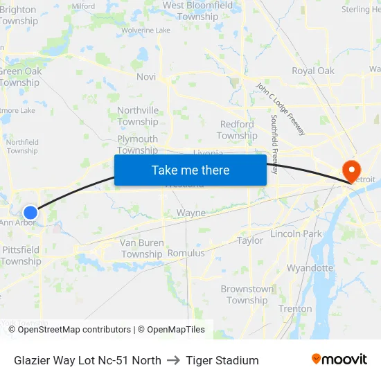 Glazier Way  Lot Nc-51  North to Tiger Stadium map