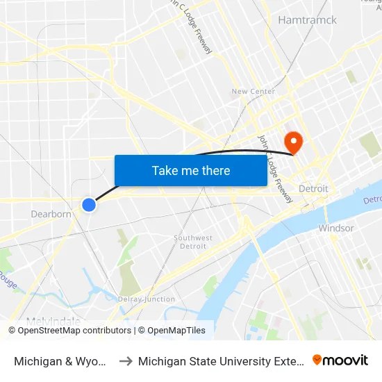 Michigan & Wyoming to Michigan State University Extension map