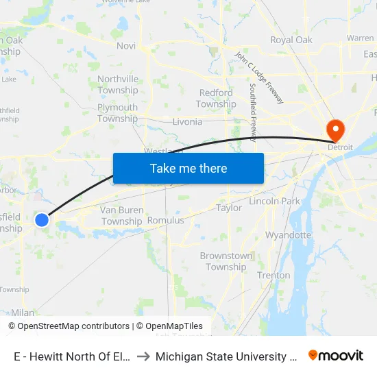 E - Hewitt North Of Ellsworth to Michigan State University Extension map
