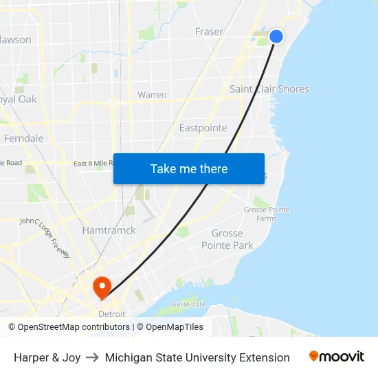 Harper & Joy to Michigan State University Extension map