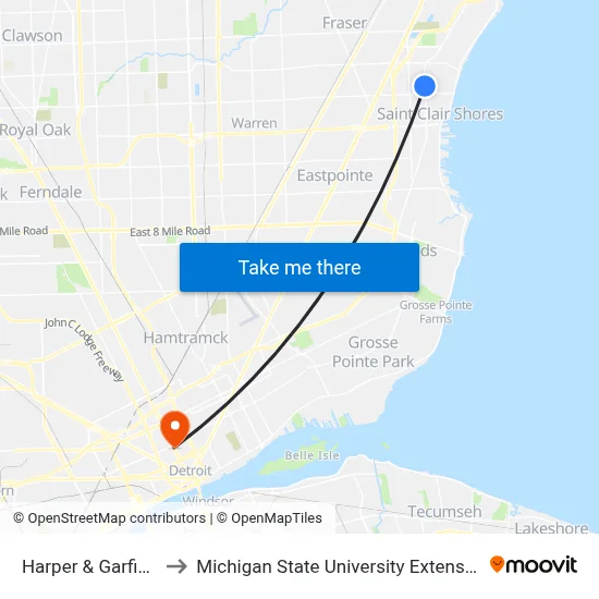 Harper & Garfield to Michigan State University Extension map