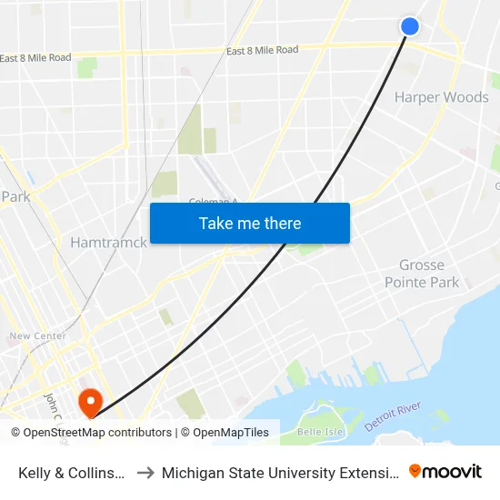 Kelly & Collinson to Michigan State University Extension map