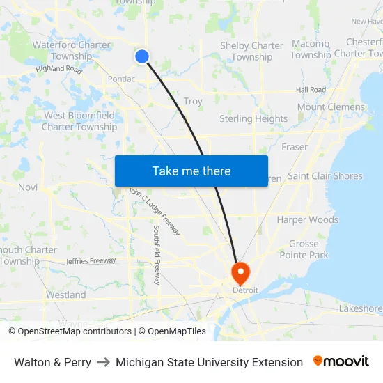 Walton & Perry to Michigan State University Extension map