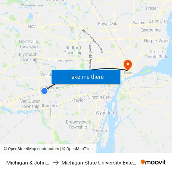Michigan & John Hix to Michigan State University Extension map