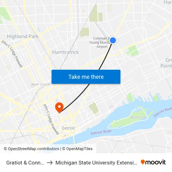 Gratiot & Conner to Michigan State University Extension map