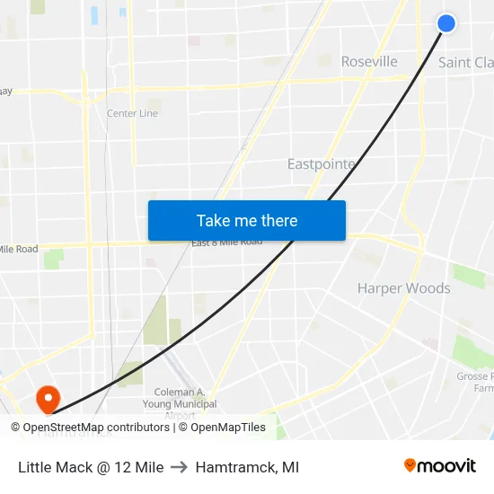Little Mack @ 12 Mile to Hamtramck, MI map